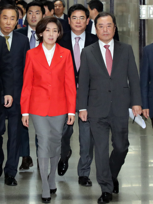 김병준비대위원장-나경원원내대표