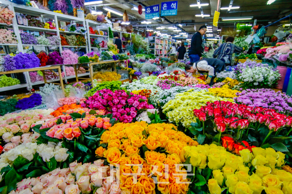 봄기운가득한꽃시장