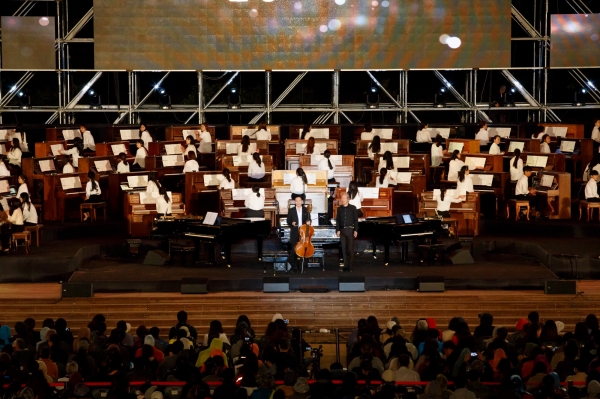 사진은 지난해 열린 제 7회 '달성 100대 피아노' 공연.