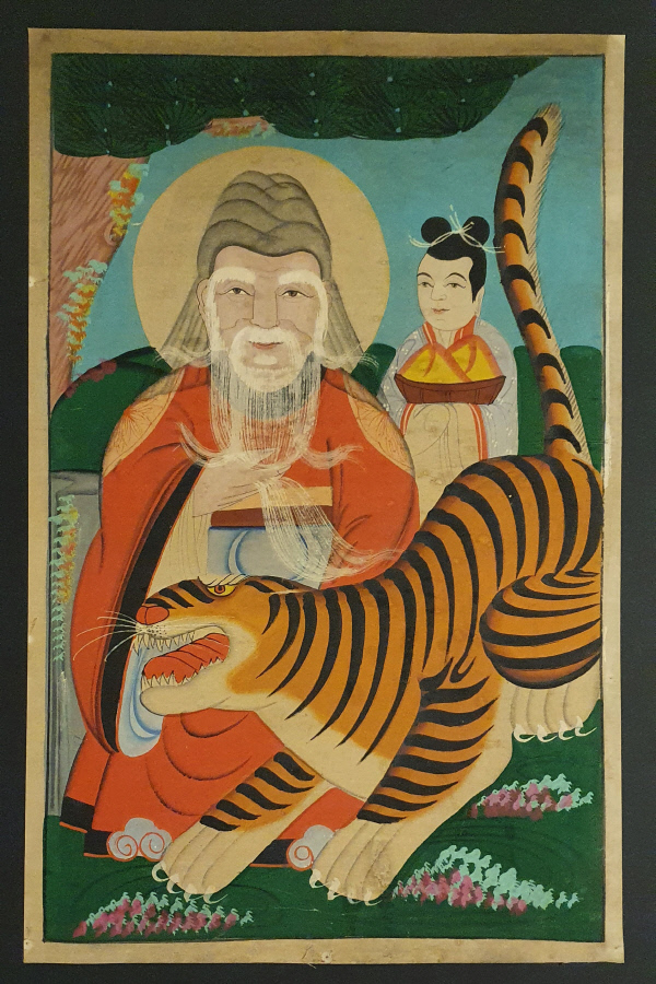 조선시대-호랑이산신도